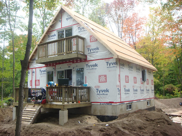 Stages of Building a Cottage - Framing